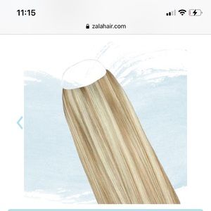 Halo blonde hair extensions 16”